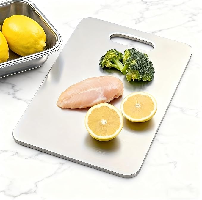 4PCS Titanium Cutting Board Set of 4 – 100% Pure Titanium Double-Sided Chopping - Image 6