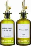 Verspace UV-Protected Green Glass Olive Oil Dispenser Bottles by Verspace