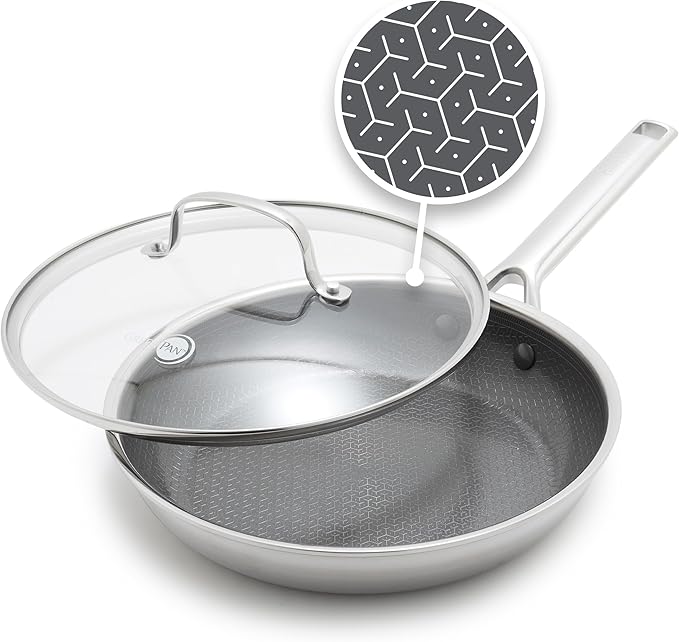 GreenPan Hybrid 12” Nonstick Stainless Steel Frying Pan by GreenPan