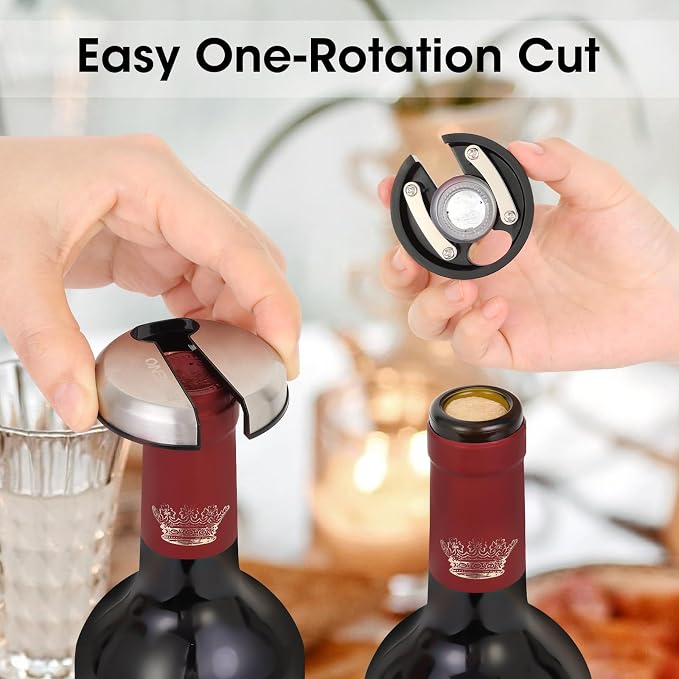 Beneno Wine Opener with Stainless Steel Wine Foil Cutter - Image 4