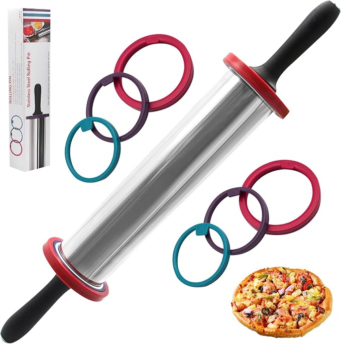 SHIKORI Rolling Pin, Adjustable Rolling Pin by SHIKORI