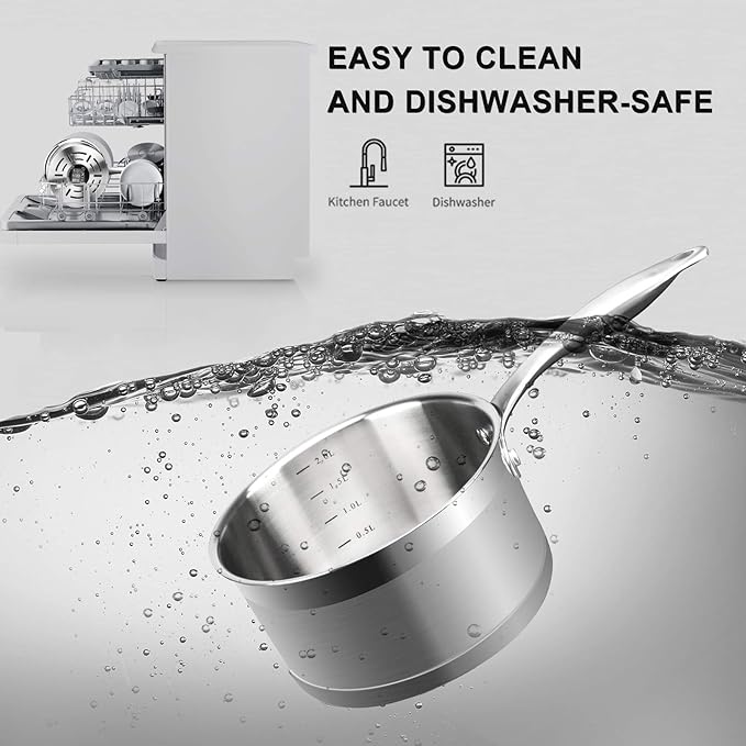 Duxtop Professional Stainless Steel Sauce Pan - Image 6