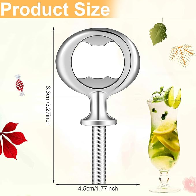Cunhill 7 Pcs Metal Bottle Opener Blank Bulk Bottle Opener Inserts Parts Pieces - Image 2