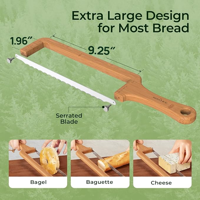 keechee Sourdough Bread Knife – Extra Large Bread Slicer - Image 6