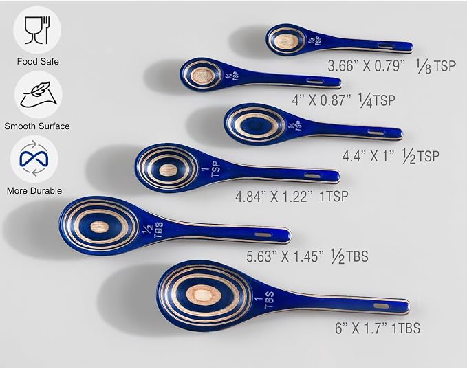 Measuring Spoons, Wooden Measuring Scoop - Image 6