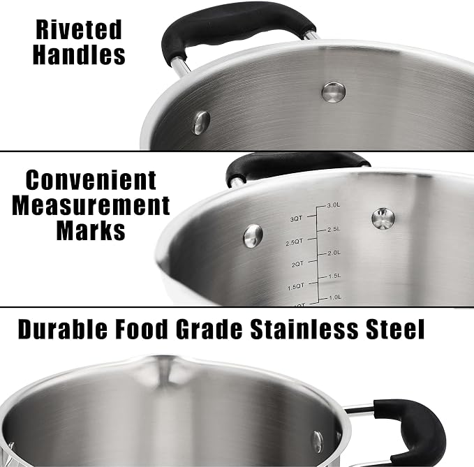 Rorence Stainless Steel Stock Pot - Image 2