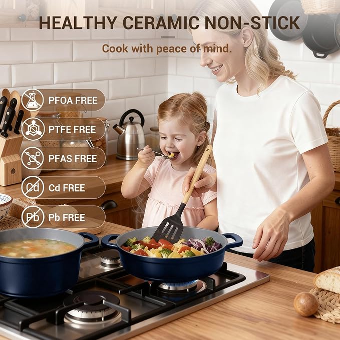 Ammeloo 4.5 Qt Non Stick Soup Pot - Image 3