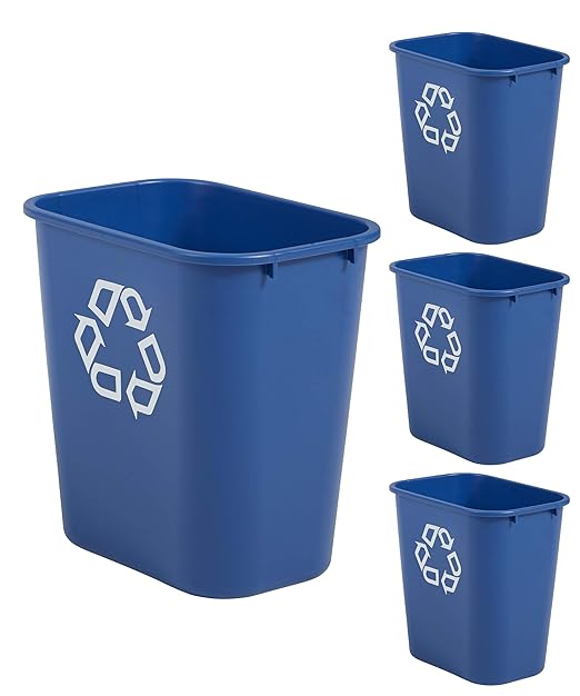 Rubbermaid Commercial Products Deskside Recycling Can, 7-Gallon/28-Quart by RubbermaidCommercialProducts