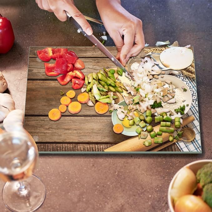 JAMBALAY Tempered Glass Cutting Board, Scratch Resistant, Heat Resistant - Image 7