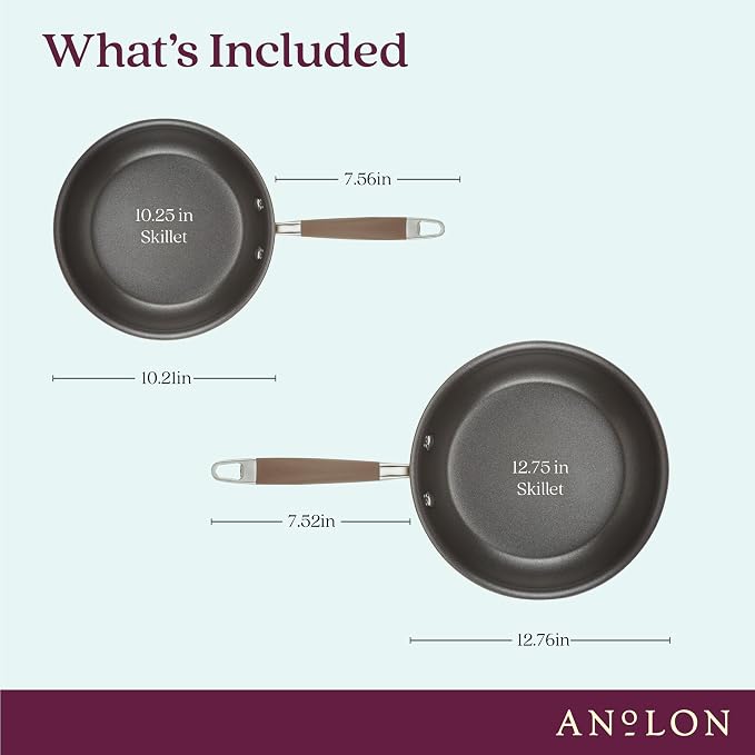 Anolon Advanced Home Hard-Anodized Nonstick Skillets - Image 2