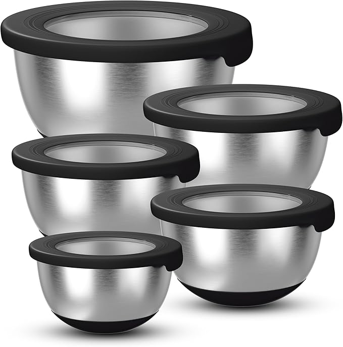 KITEISCAT Stainless Steel Mixing Bowls by KITEISCAT