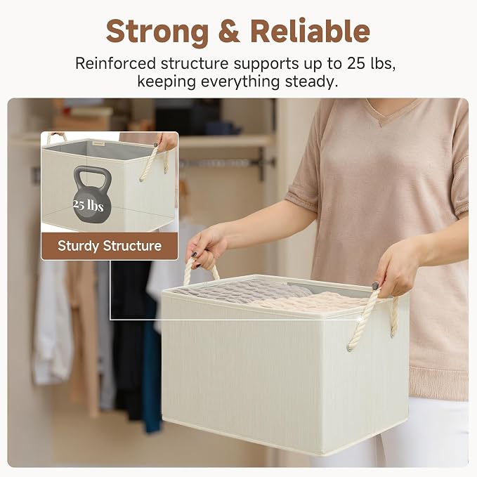 StorageWorks Collapsible Storage Bins, Closet Organizer Bins - Image 6