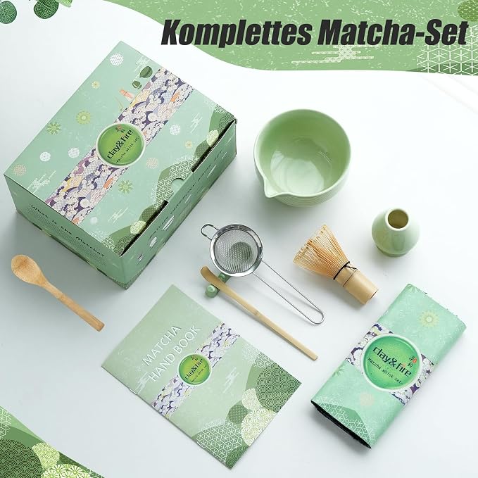 Clay&Fire Matcha Whisk Set, Ceramic Matcha Set, Matcha Bowl - Image 3