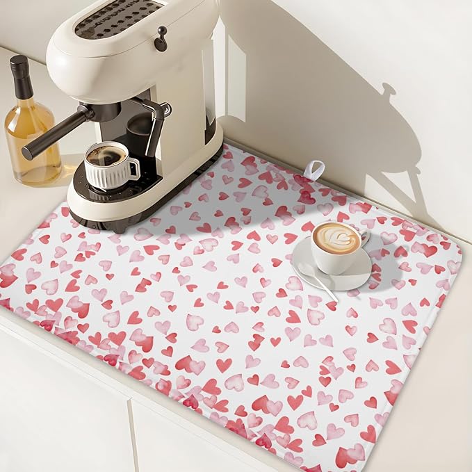 Valentine’s Day Dish Drying Mat - Image 6