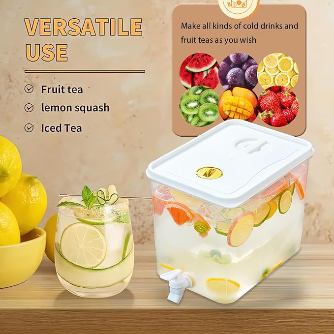 Beverage Drink Dispenser for Fridge, Plastic Beverage Dispenser - Image 4
