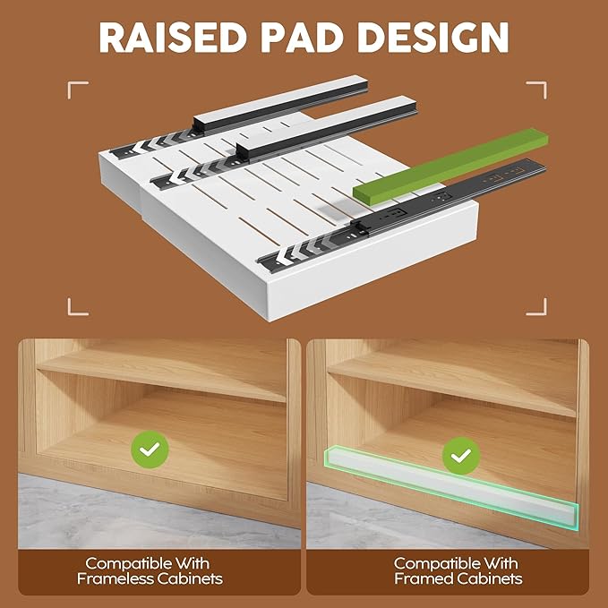 Seinloes 4Pack Expandable Pull Out Cabinet Organizer 21"Deep - Image 2