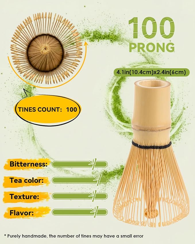 Matcha Whisk - 2-pack Bamboo matcha Whisk set, Handcrafted Traditional Japanese - Image 3