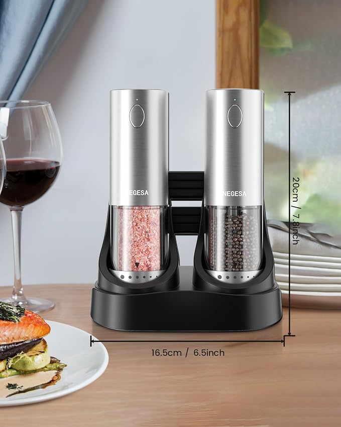Electric Salt and Pepper Grinder Set - Image 6