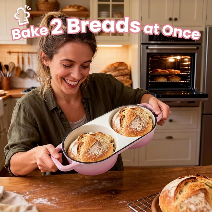 YONILL Mini Double Dutch Oven for Sourdough Bread Baking - Image 2