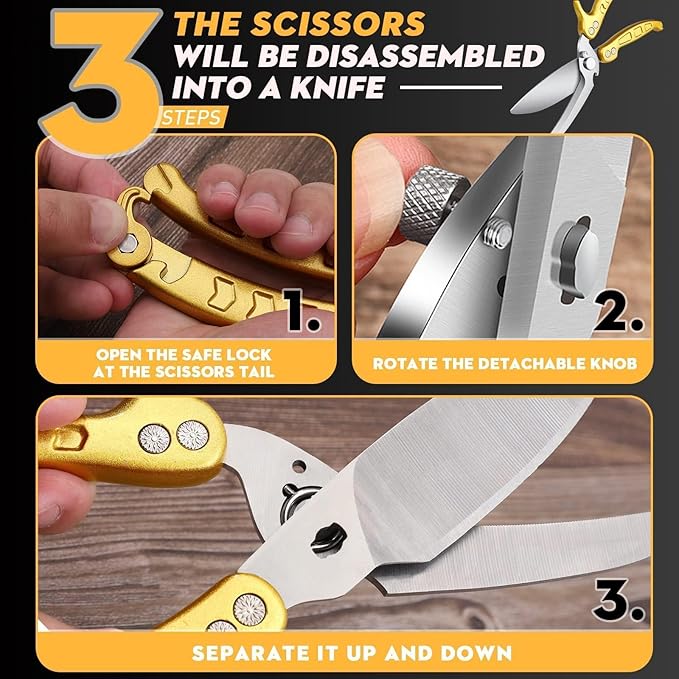 Dream Reach Poultry Shears, Germany Heavy Duty Kitchen Scissors - Image 6