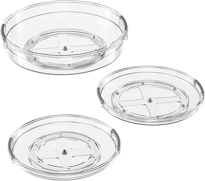 LAMU 3 Pack Lazy Susan Organizer Turntable - Image 9