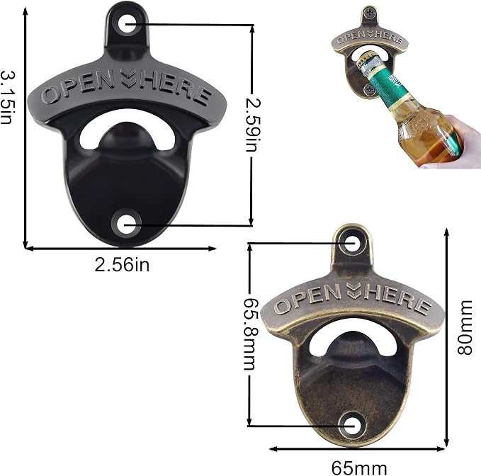 24 PCS Bulk Wall Mounted Bottle Opener - Image 5