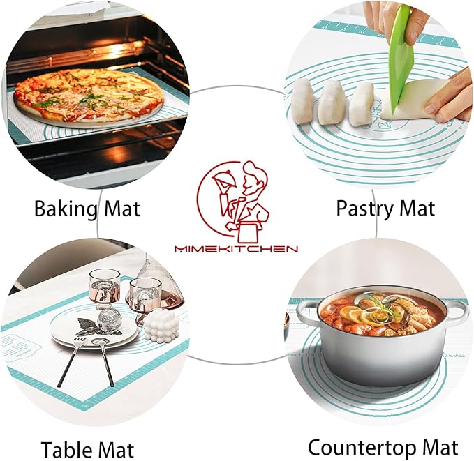 Non stick Silicone Pastry Mat, Dough Mat - Image 3