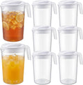 6 Pcs 4 Quart / 1 Gallon Plastic Pitchers by Unknown