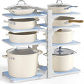 LAMU Pots and Pans Organizer under Cabinet, 8 Tier Heavy Duty Pan Organizers by YourHome-OrganizationHelper