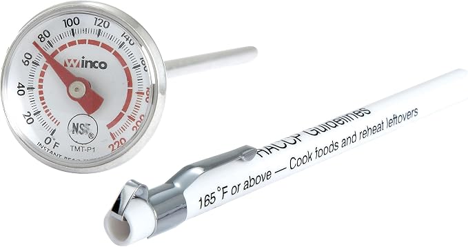 Winco Pocket Test Thermometer with-40 to 180 Degree Fahrenheit Temperature Range by Winco
