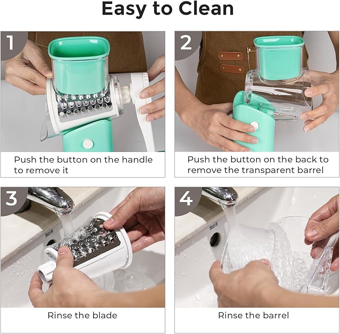 X Home 5-in-1 Rotary Cheese Grater - Image 8