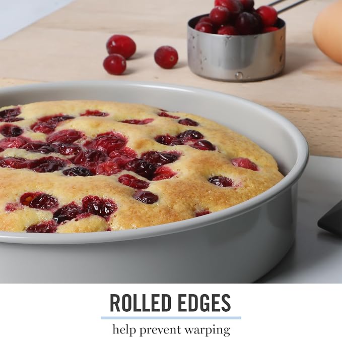 Martha Stewart Gallen 8-Inch Round Nonstick Carbon Steel Cake and Bake Pan – - Image 5