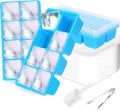 Ice Trays for Freezer with Lid and Bin, JRISBO 6 Pack Silicone Ice Cube Tray by Jrisbo