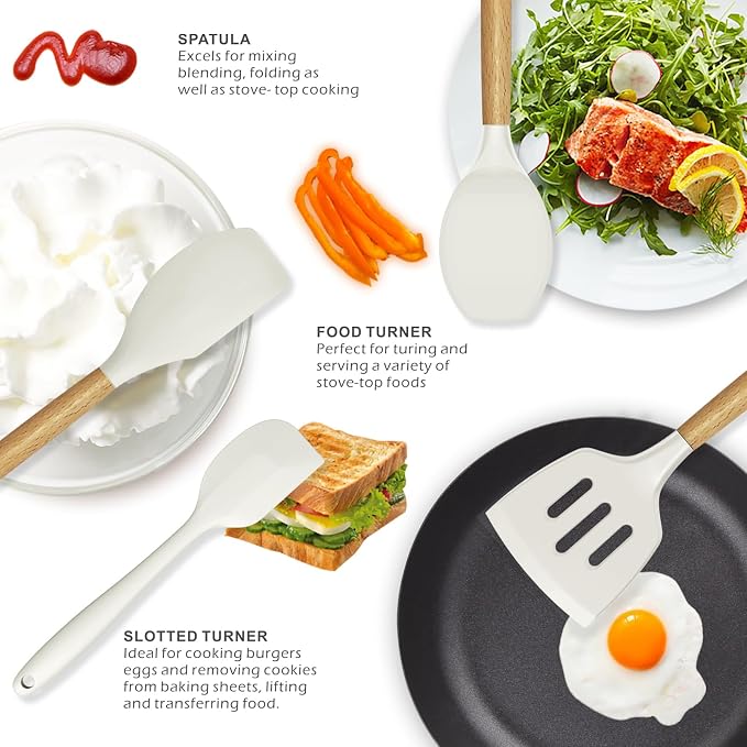 oannao Silicone Cooking Utensils Set - Image 4