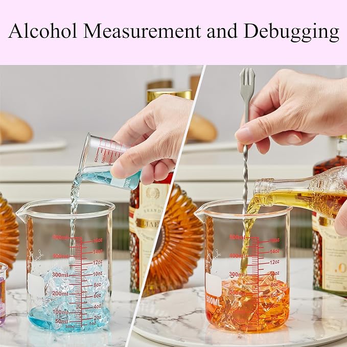 High Borosilicate Glass Measuring Cup Set-V-Shaped Spout，Includes 250ml - Image 5