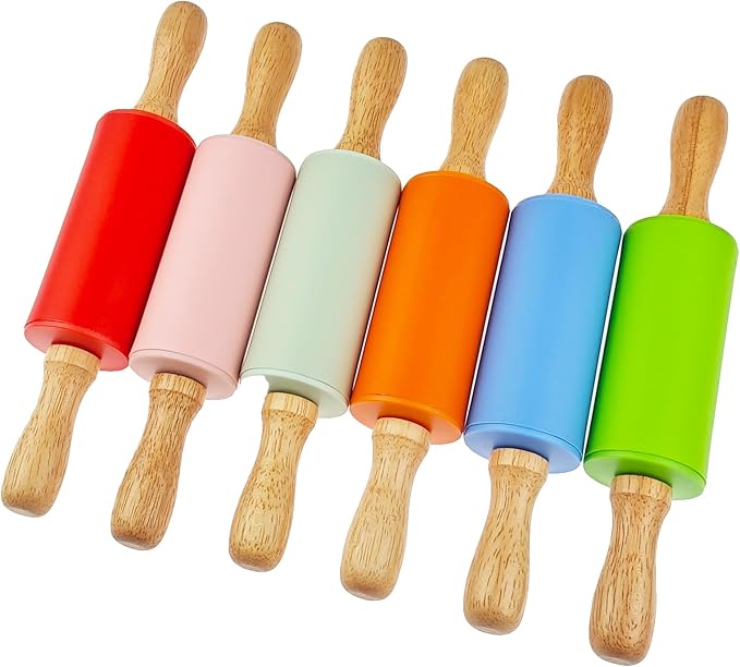 12 Pack Small Rolling Pin for Kids, 9 Inch Kids Rolling Pin for Home Kitchen - Image 6