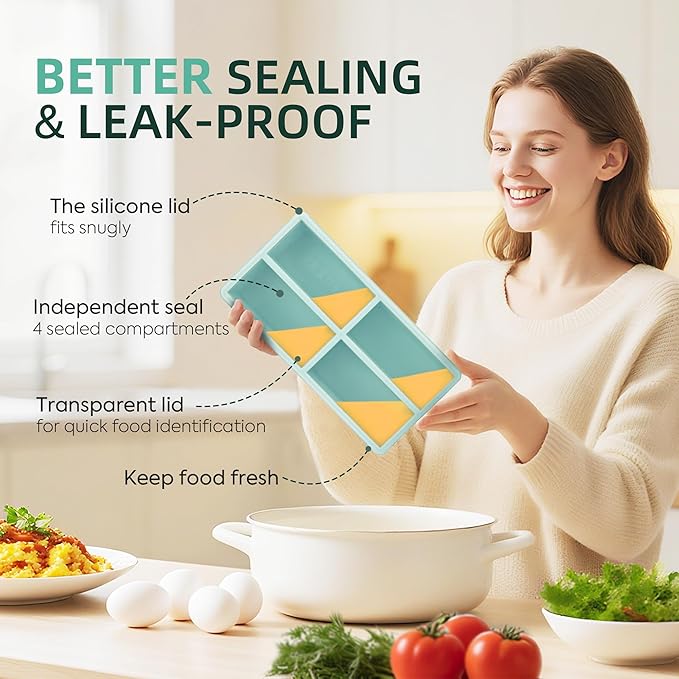 Silicone Freezer Trays with Lids - Image 4