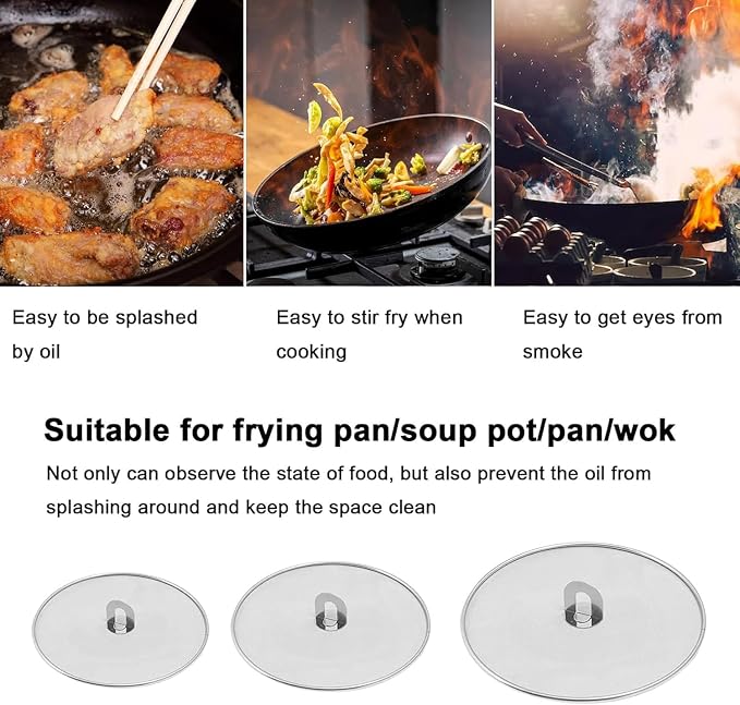 Homestia Splatter Screen for Cooking - Image 3
