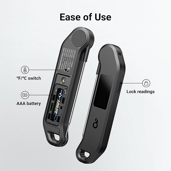 Professional Digital Meat Thermometer, 1 Sec Instant Read, ±0.5℉ Accuracy - Image 9