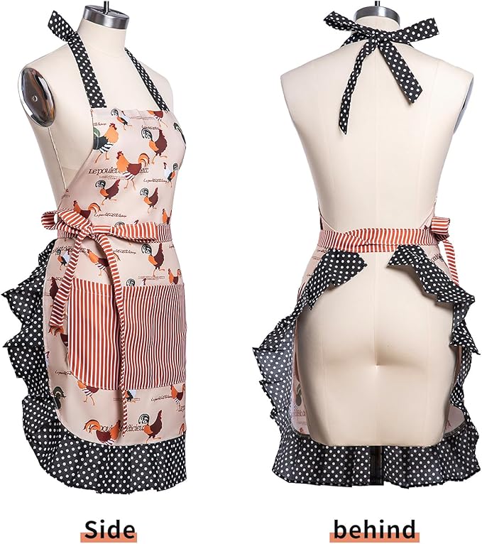 Lovely Flower Pattern Retro Aprons - Image 2