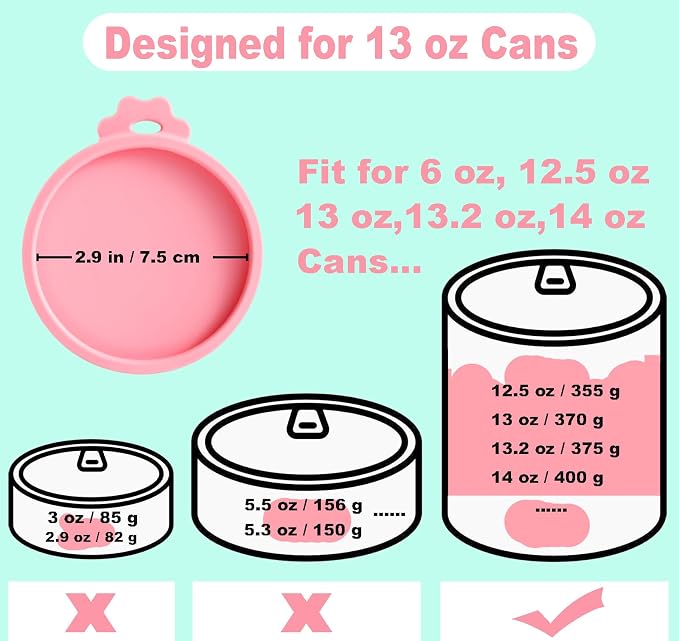 Comtim Dog Food Can Covers Lids - Image 2