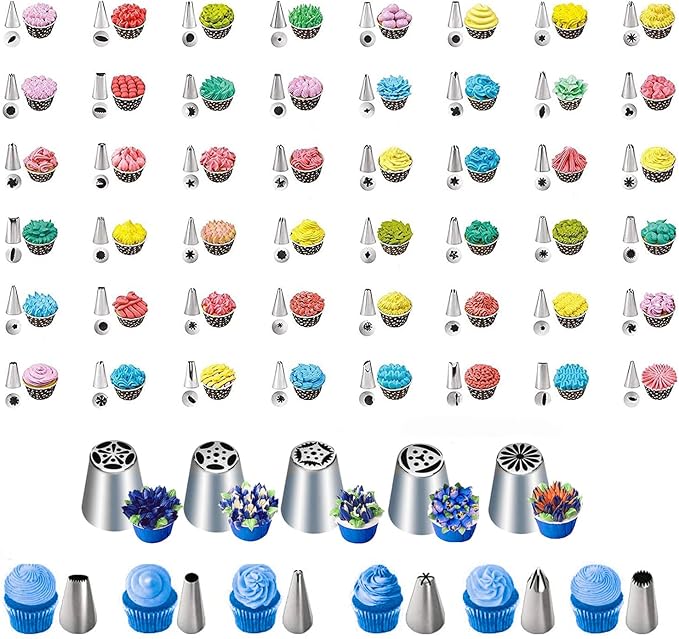 530Pcs Cake Decorating Kit Baking Supplies Cake Turntable Baking Accessories - Image 4
