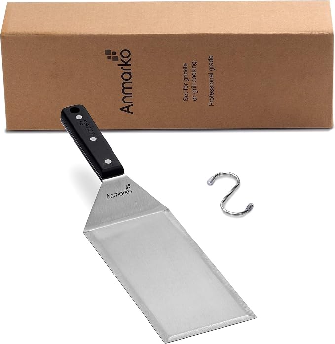 Turner 4x8 Stainless Steel Metal Griddle Spatula - Image 6
