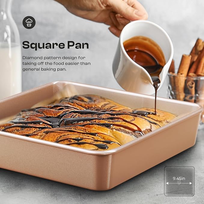 Baking Pans Set 8-Piece Bakeware Sets, Baking Sets - Image 3
