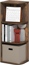 Furinno PASIR Book Shelf, 3-Tier Corner Bookshelf by Furinno-FitsYourSpaceFitsYourBudget