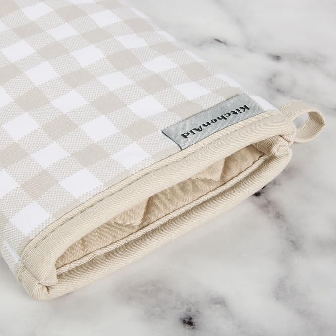 KitchenAid Gingham Oven Mitt 2-Pack Set - Image 3