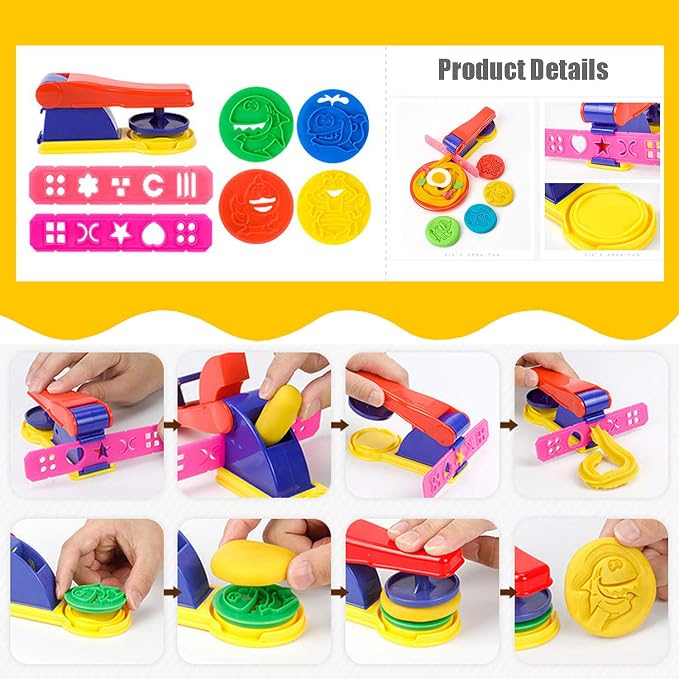 32-Piece Dough Tool Set for Kids – Dough Play Tools - Image 2