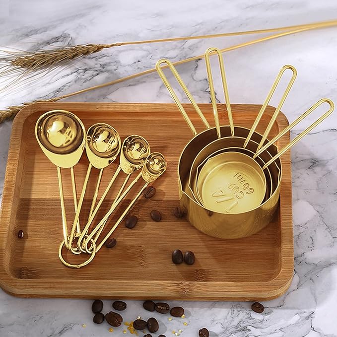 Gold Measuring Cups and Spoons Set - Image 5