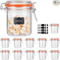 Glass Jars With Airtight Lids, Mason Jars 8 oz, Glass Jar With Leak Proof by Encheng