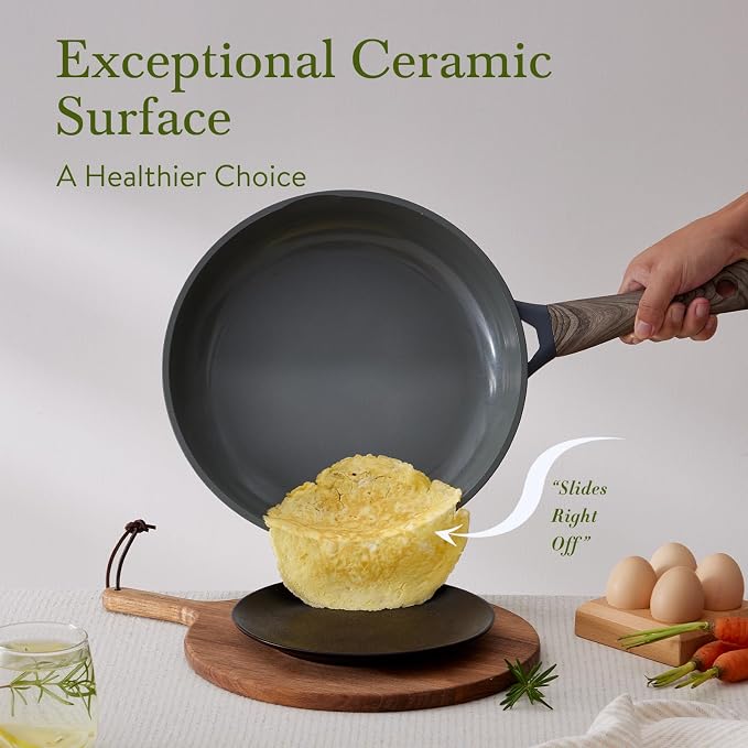 22Pcs Pots and Pans Set Non Stick Non-Toxic Ceramic Cookware Sets Nonstick - Image 4